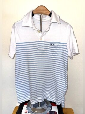 Vineyard Vines boys striped polo shirt, size 8